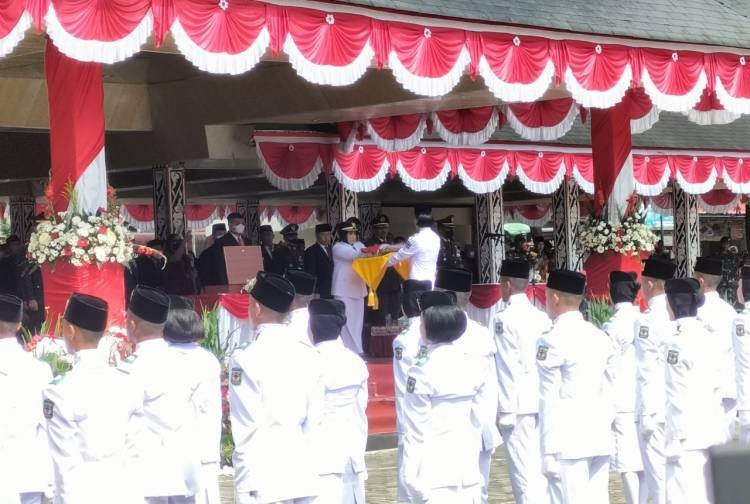 Plt Wali Kota Pematangsiantar Pimpin Upacara HUT ke-77 Kemerdekaan RI