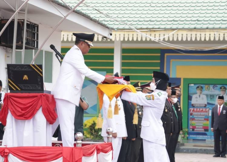Pemkab Sergai Gelar Upacara HUT ke-77 RI dan Silaturahmi dengan Veteran