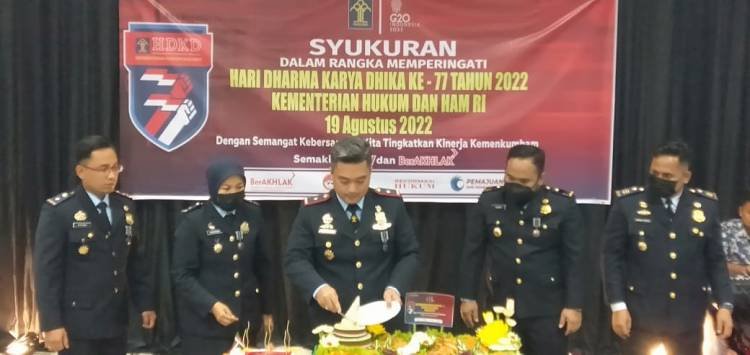 Puncak HDKD ke-77 di Kanim TBA, Panogu Sampaikan Pesan Menkumham RI