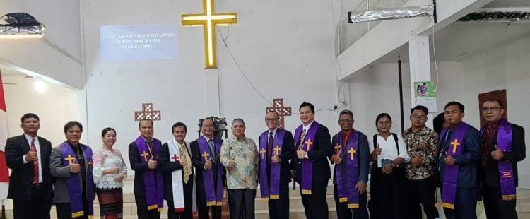 Pengurus GTDI Wilayah Meladang Dilantik, Pdt Surya Sianipar MTh Ketua