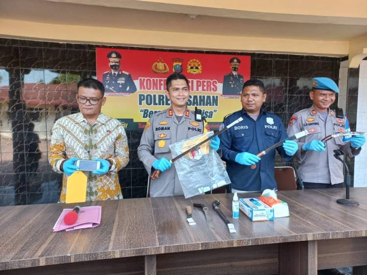 Buat Konten Video Acungkan Sajam di Medsos, 7 Anak di Bawah Umur Diamankan Polres Asahan