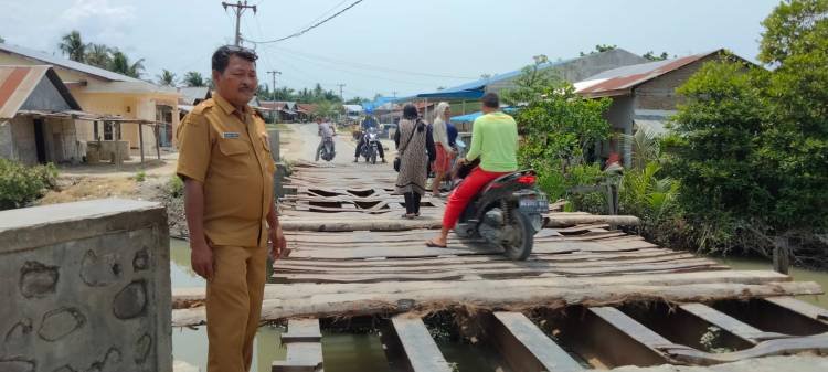 Awal Tahun 2023, Jembatan Rusak di Desa Kayubesar Sergai akan Diperbaiki