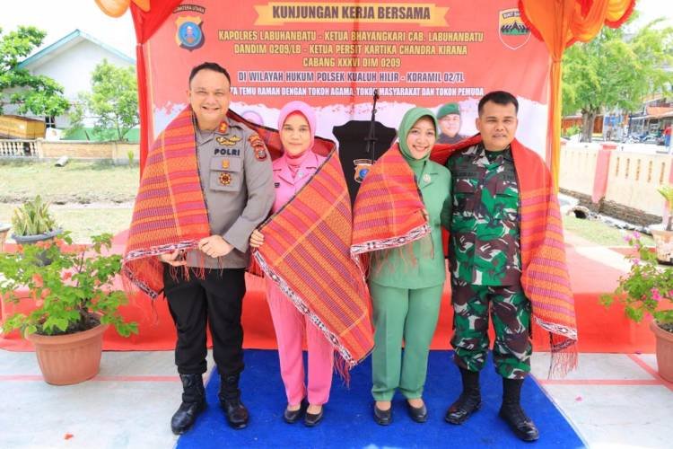 Kapolres dan Dandim Labuhan Batu Berkunjung ke Leidong