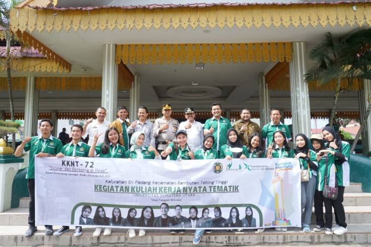 Pj Wali Kota Pimpin Apel Penerimaan Tim KKNT di Tebingtinggi