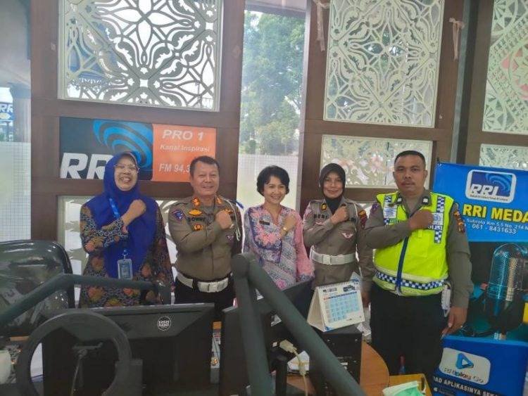 Kasat Lantas Polrestabes Medan Hadiri Talkshow di RRI