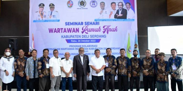 Sambut HPN, PWI Deliserdang Adakan Seminar Wartawan Ramah Anak