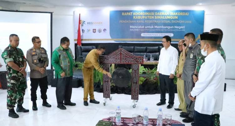 Pemkab Simalungun Gelar Rakorda Pendataan Awal Regsosek 2022