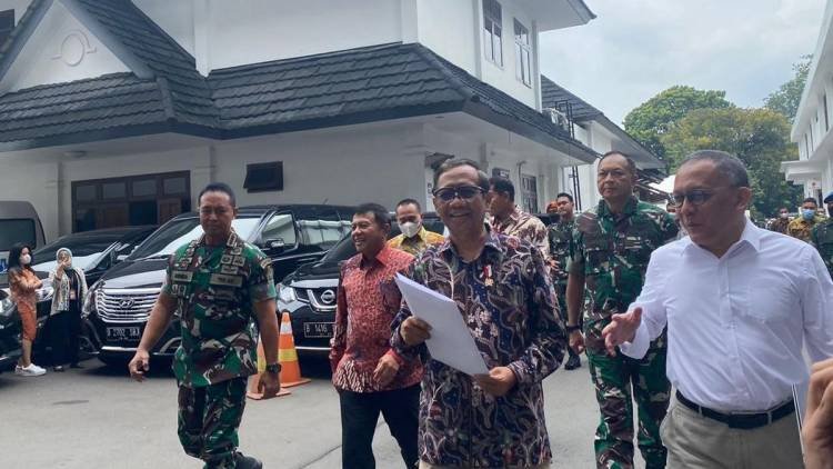 Panglima TNI dan KSAU Temui Mahfud Md, Bahas Jet Tempur KFX/IFX