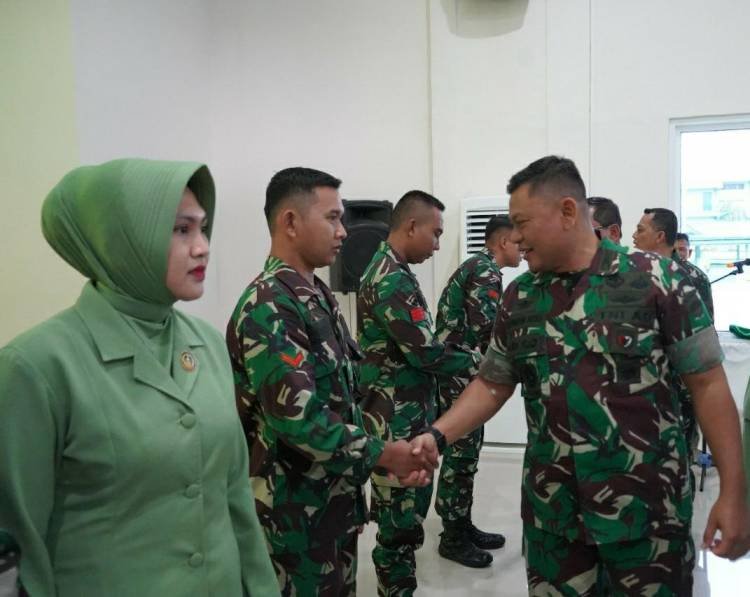 Danrem 022/PT Pimpin Acara Korps Kenaikan Pangkat Perwira, Bintara dan Tamtama