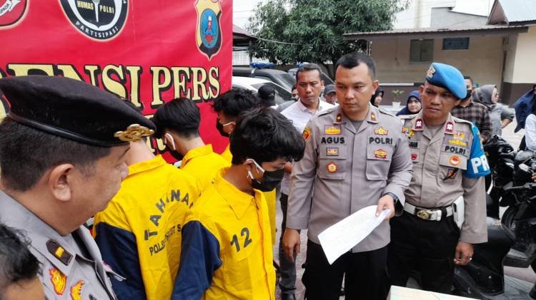 Polsek Percut Sei Tuan Bekuk 4 Remaja Pelaku Begal Sadis yang Sempat Viral di Medsos