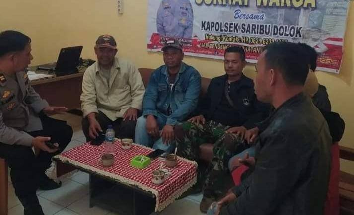 Kapolsek Saribudolok Dengar Curhat Warga Soal Maraknya Narkoba dan Kenakalan Remaja