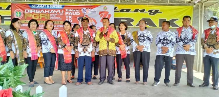 HUT ke-77 PGRI Diperingati di Lau Baleng Karo