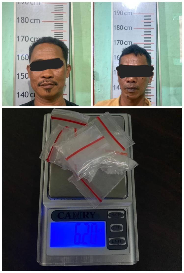 Gerebek Gubuk, Polres Langkat Tangkap Pengedar Sabu dan Rekannya