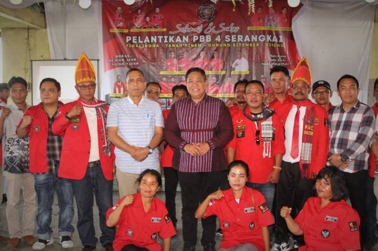 Bupati Dairi Hadiri Pelantikan 4 PAC PBB di Tigalingga