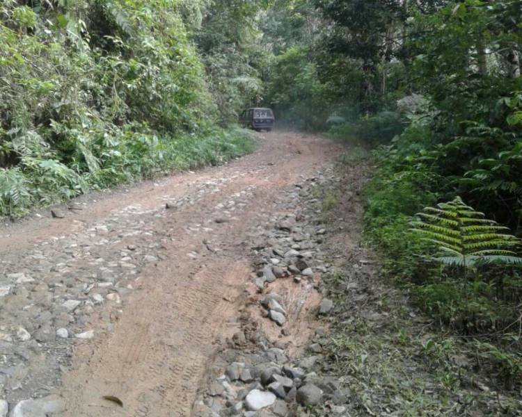 Jalan ke Desa Lau Garut “Hancur-lebur”, DPRD SU Desak Pemkab Karo Perbaiki