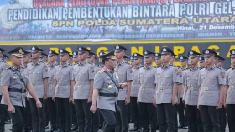 Kapolda Sumut Lantik Bintara Polri SPN Polda Sumut