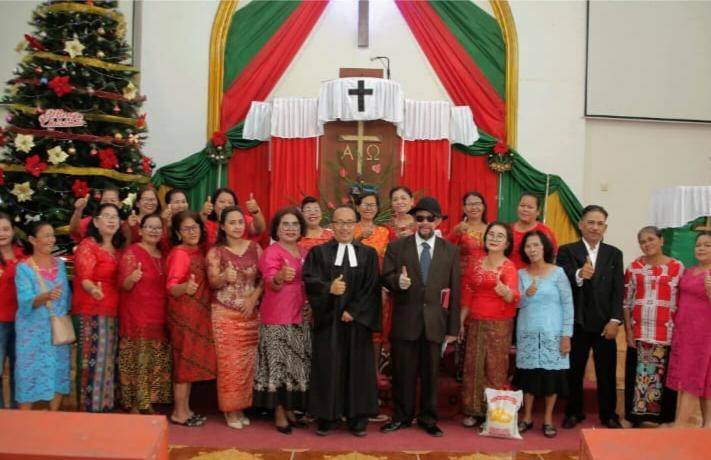 Perayaan Natal Pedagang Kaki Lima Kota Medan Meriah