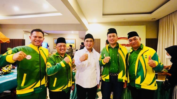 Hadiri Pembukaan Porseni NU, Musa Rajekshah Beri Semangat Kontingen Sumut