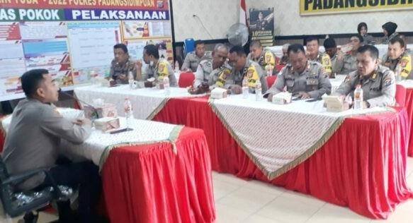 Wakapolres Padang Sidempuan Berikan Pengarahan Bagi Seluruh Bhabinkamtibmas