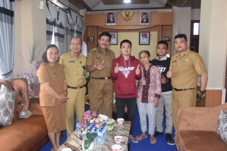 Sembuh dari Sakit, Pasien Disabilitas Mental Temui Bupati Nisbar
