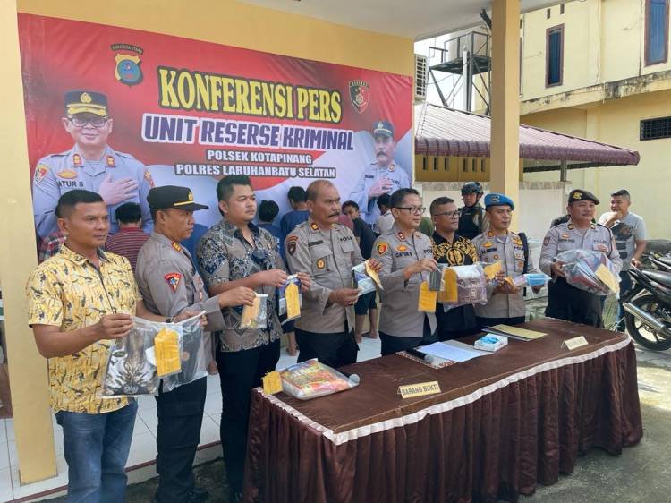 9 dari 11 Pelaku Pencurian yang Diringkus Reskrim Polsekta Kotapinang Residivis