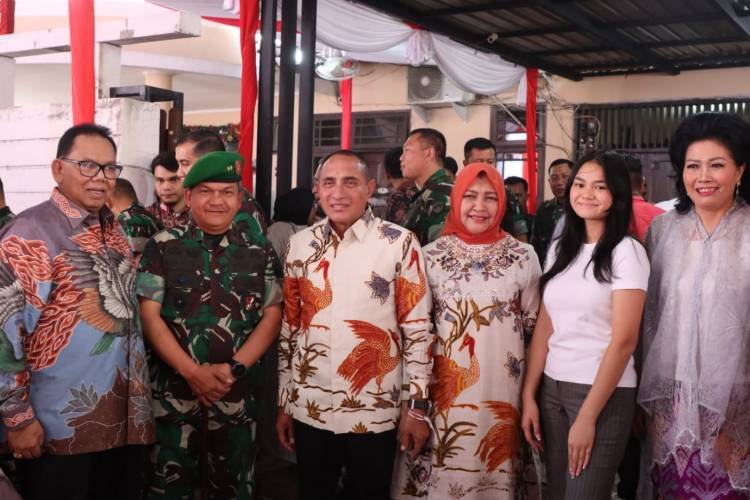 Gubernur Sumut, Pangdam I/BB, Wali Kota Medan dan Tokoh Agama Hadiri Open House Ketua DPRD SU