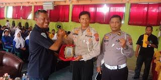 Polres Langkat Sosialisasi Kamseltibcar Lantas di SMA Dharma Patra Pangkalan Brandan