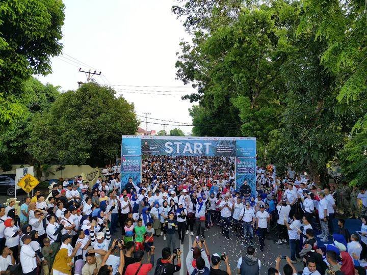 PTPN III Bersama 9 Perusahaan BUMN Gelar Jalan Sehat di 8 Kabupaten/Kota