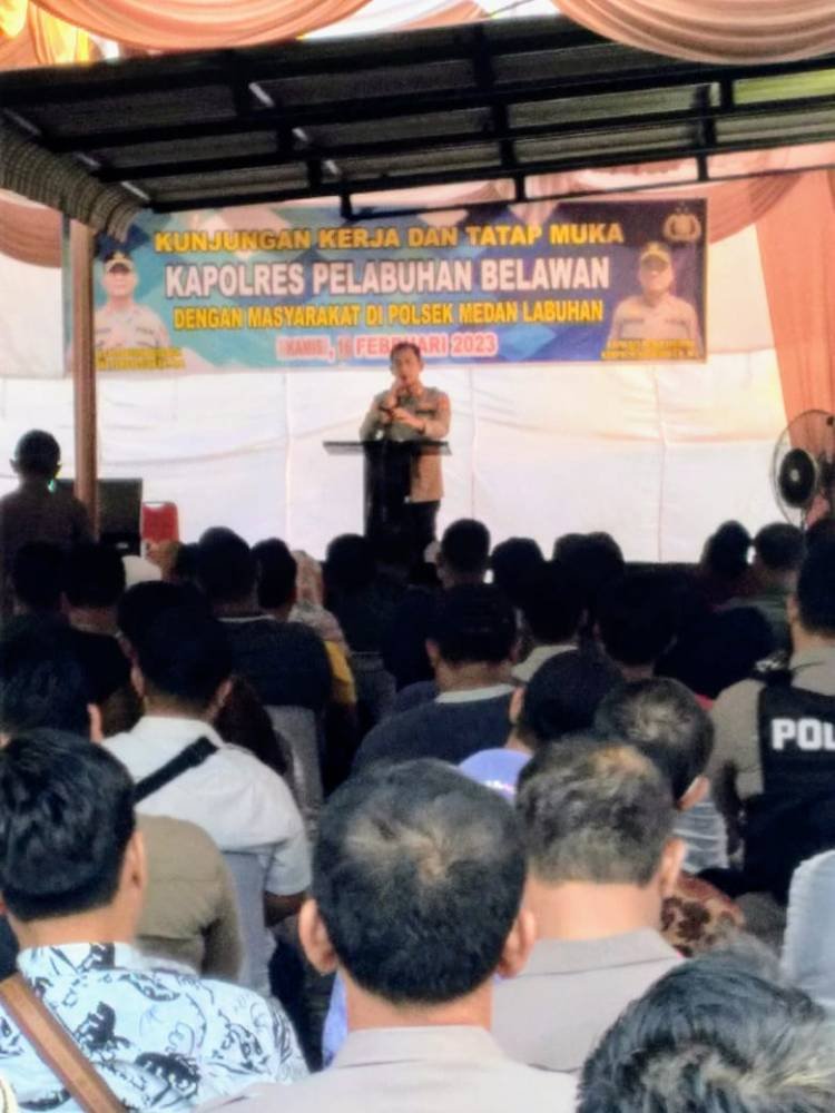 Tatap Muka dengan Masyarakat, Kapolres Belawan : Kebersamaan Adalah Kekuatan Kita