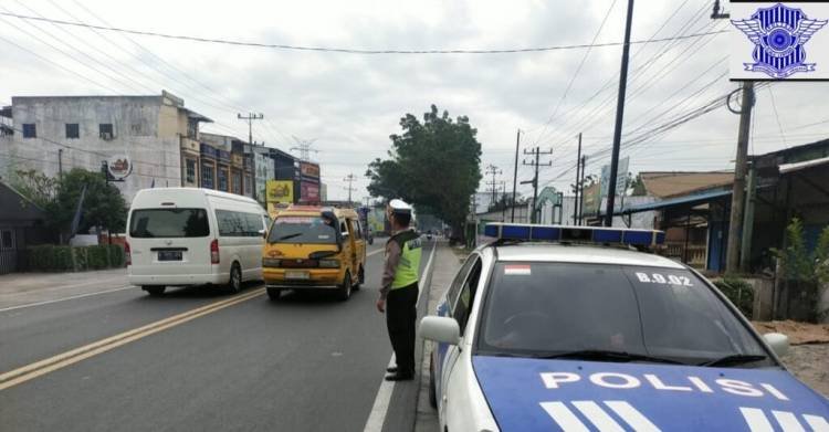 Sat Lantas Polres Binjai Antisipasi Kemacetan Akibat Kenaikan dan Kelangkaan BBM