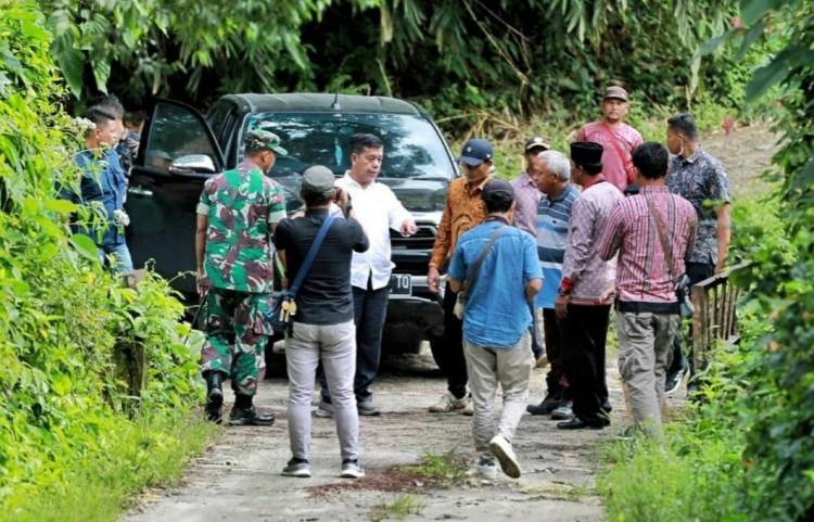 Masyarakat Setuju Tidak Ada Ganti Rugi Pelebaran Jalan Sarimatondang-Mekarsari