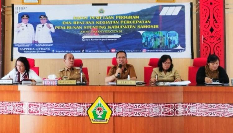 Pemkab Samosir Gelar Rapat Pemetaan Program Rencana Kegiatan Percepatan Penurunan Stunting
