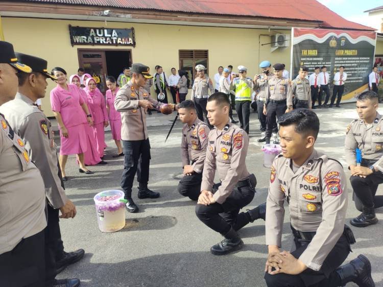 Polres Sibolga Gelar Upacara Penyambutan 25 Personel Bintara Remaja