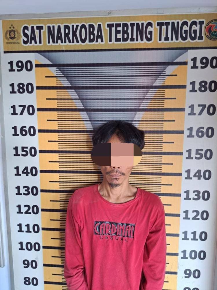 Seorang Warga Jalan Karya Ditangkap Satnarkoba Polres Tebingtinggi