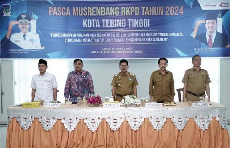 Pemko Tebingtinggi Sampaikan Tiga Program Prioritas Pembangunan di RKPD 2024
