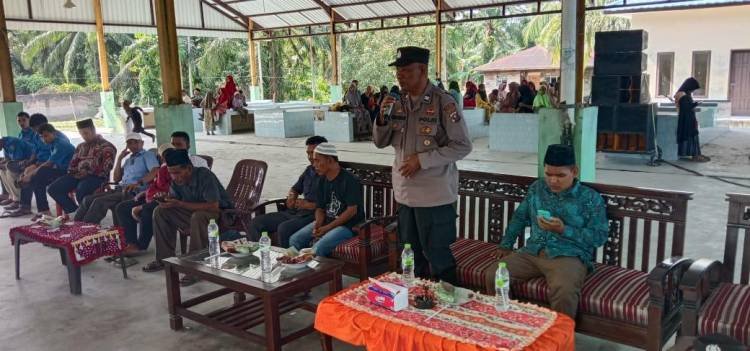 Polsek Airjoman Monitoring Perlombaan Adzan dan Hafalan Surah Pendek di Silaulaut