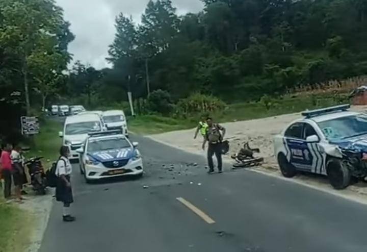 Polda Sumut Berikan Penjelasan Terkait Viral di Medsos Mobil Patroli Satlantas Polri Tabrak Pengendara Sepedamotor