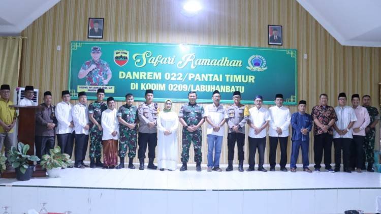 Pererat Silaturahmi, Danrem 022/Pantai Timur Gelar Safari Ramadan ke Kodim 0209/LB