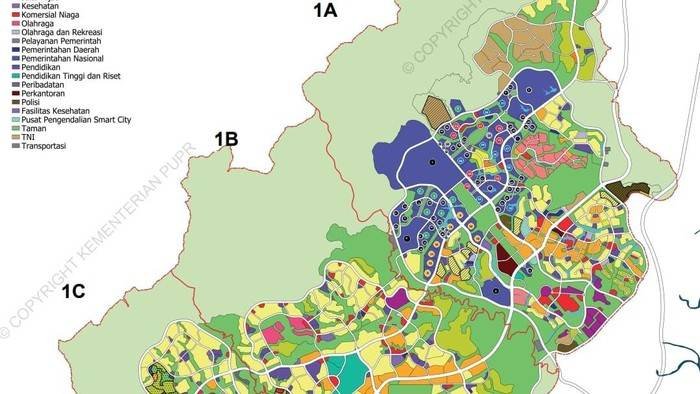 Pemerintah Rilis Peta Tata Guna Lahan IKN, 63% Jadi Hutan Kota