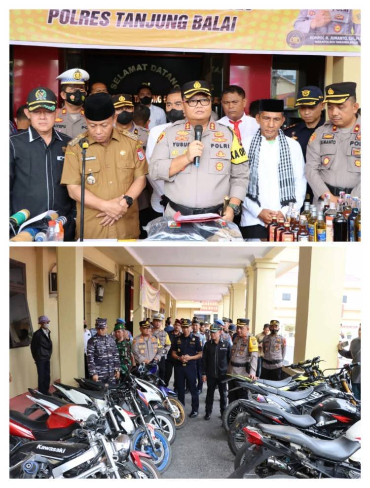 Selama Ops Pekat Toba 2023, Polres Tanjungbalai Ungkap Sejumlah Perkara