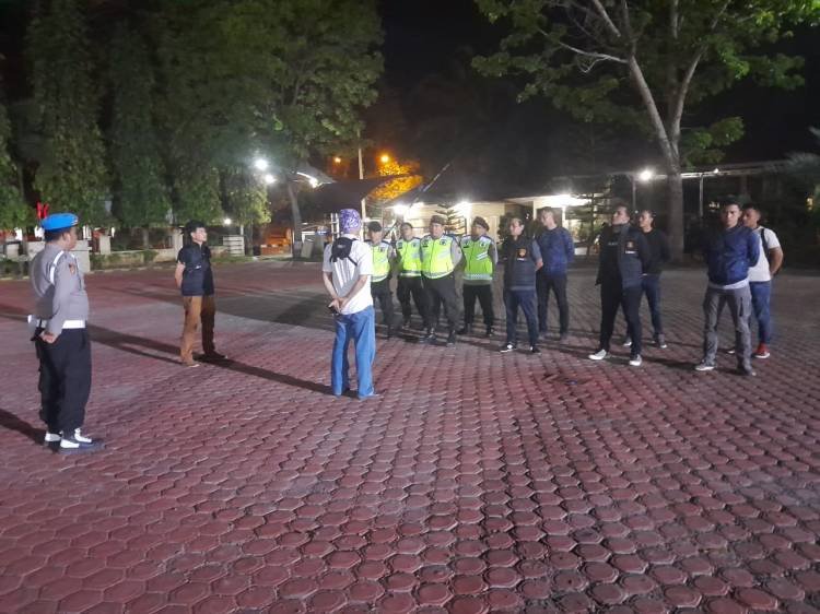 Personel Gabungan Polres Langkat Gelar Patroli Antisipasi Geng Motor dan Balap Liar