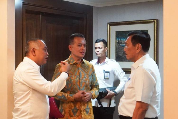 Wakil Ketua DPRD SU dan Wagub Temui Luhut Pandjaitan, Minta Percepat Proyek Nasional di Sumut