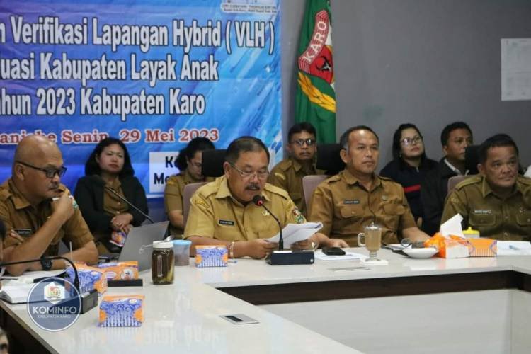 Sekda Karo Buka VLH Evaluasi Kabupaten Layak Anak