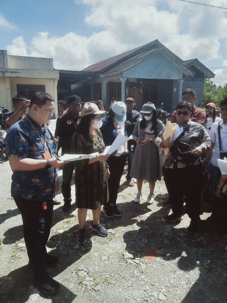 PN Tarutung Gelar Sidang Lapangan Kasus Sengketa Tanah 3 Ha