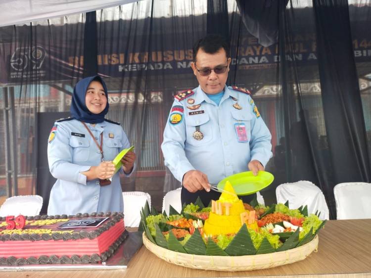 Keluarga Besar Lapas Narkotika Kelas IIA Pematangsiantar Gelar Syukuran HBP ke-59
