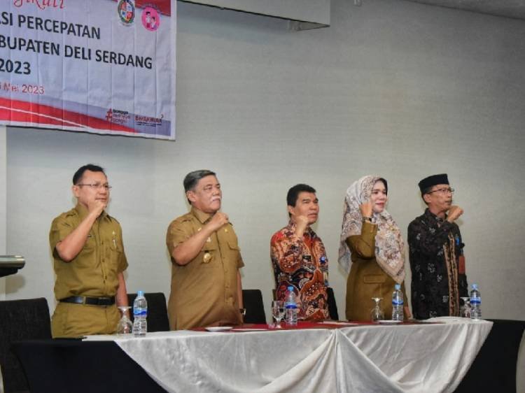 Wabup Deliserdang Minta Semua Komponen Masyarakat Lakukan Upaya Penurunan Stunting