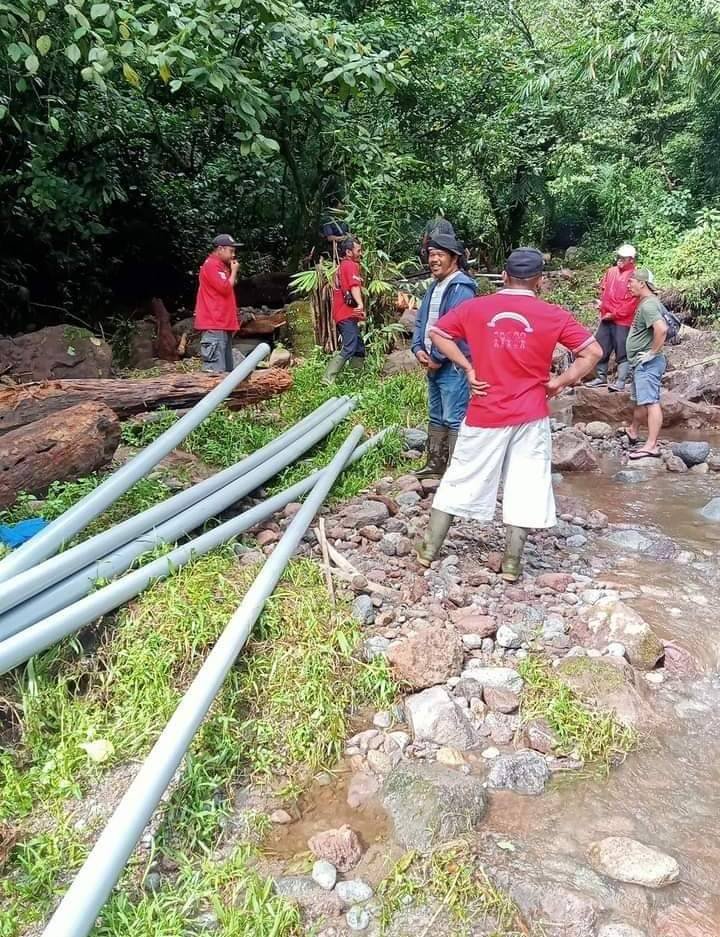 Pemerintah Kecamatan Sibolangit Perbaiki Sarana Air Minum yang Rusak akibat Banjir Bandang