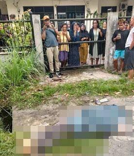 Warga Simalingkar B Tewas Masuk Parit di Jalan Avros Polonia