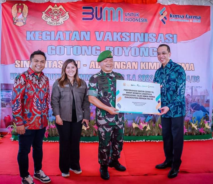 Percepatan Vaksinasi Covid-19 yang Merata, Kimia Farma Laboratorium & Klinik Jalin Kerjasama dengan TNI