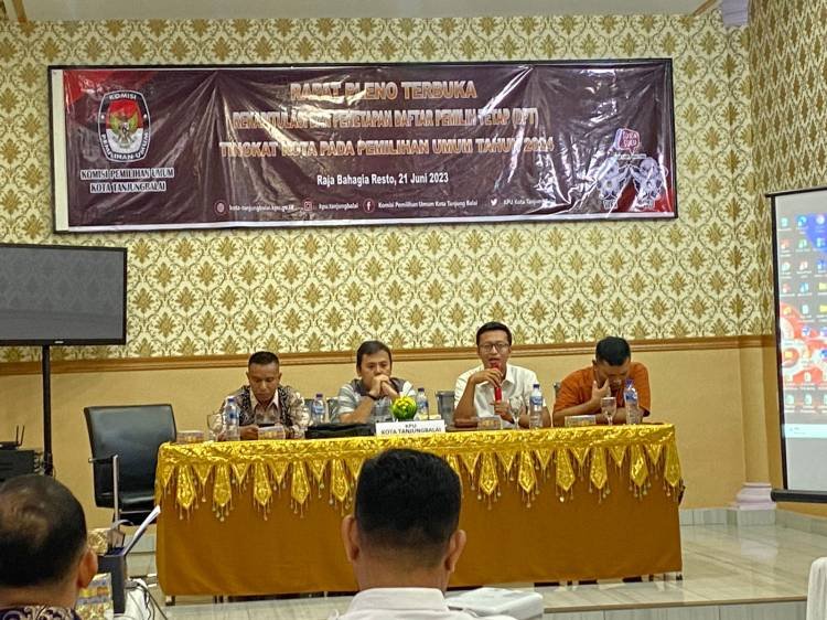DPT Pemilu 2024 di Tanjungbalai Ditetapkan 127.103 Jiwa